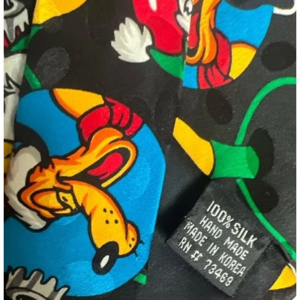 Mickey Limited  Silk Disney Vtg.‎ Christmas  Tie Goofy Mickey Pluto Donald Duck